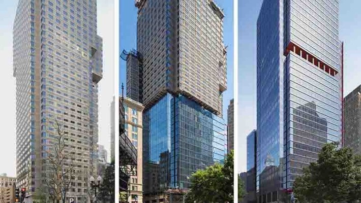 Post office square skyscraper buildings