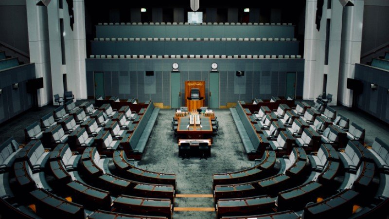 View of Australian parliament 