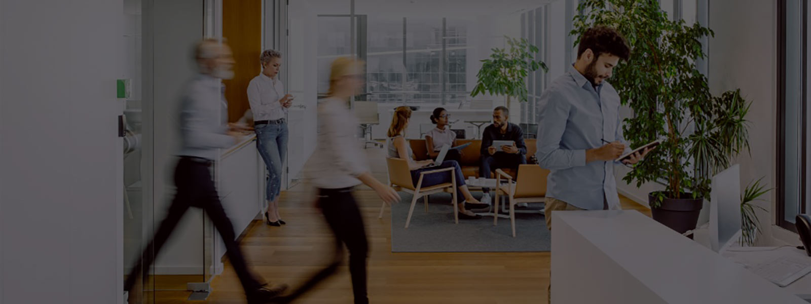 People in office