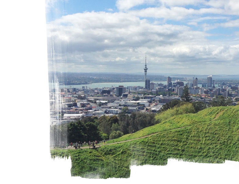 Auckland city centre view from Mount Eden