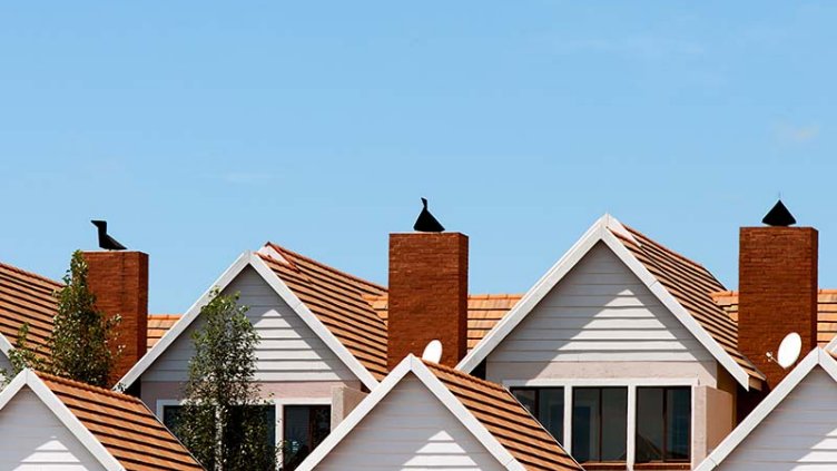 Top roof of a house