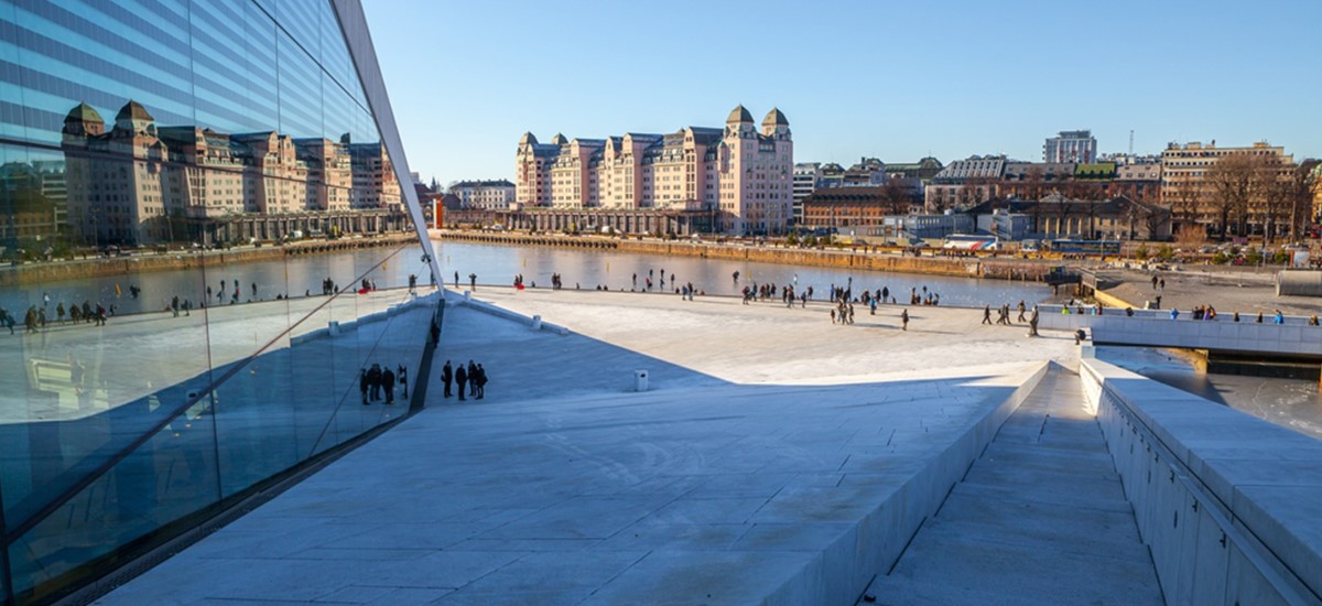 Oslo view from opera house