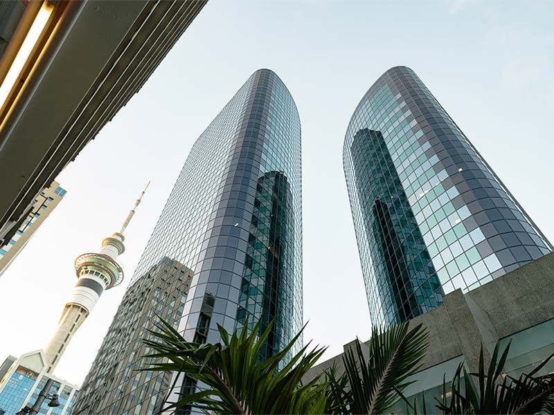 Auckland office buildings located near Sky Tower